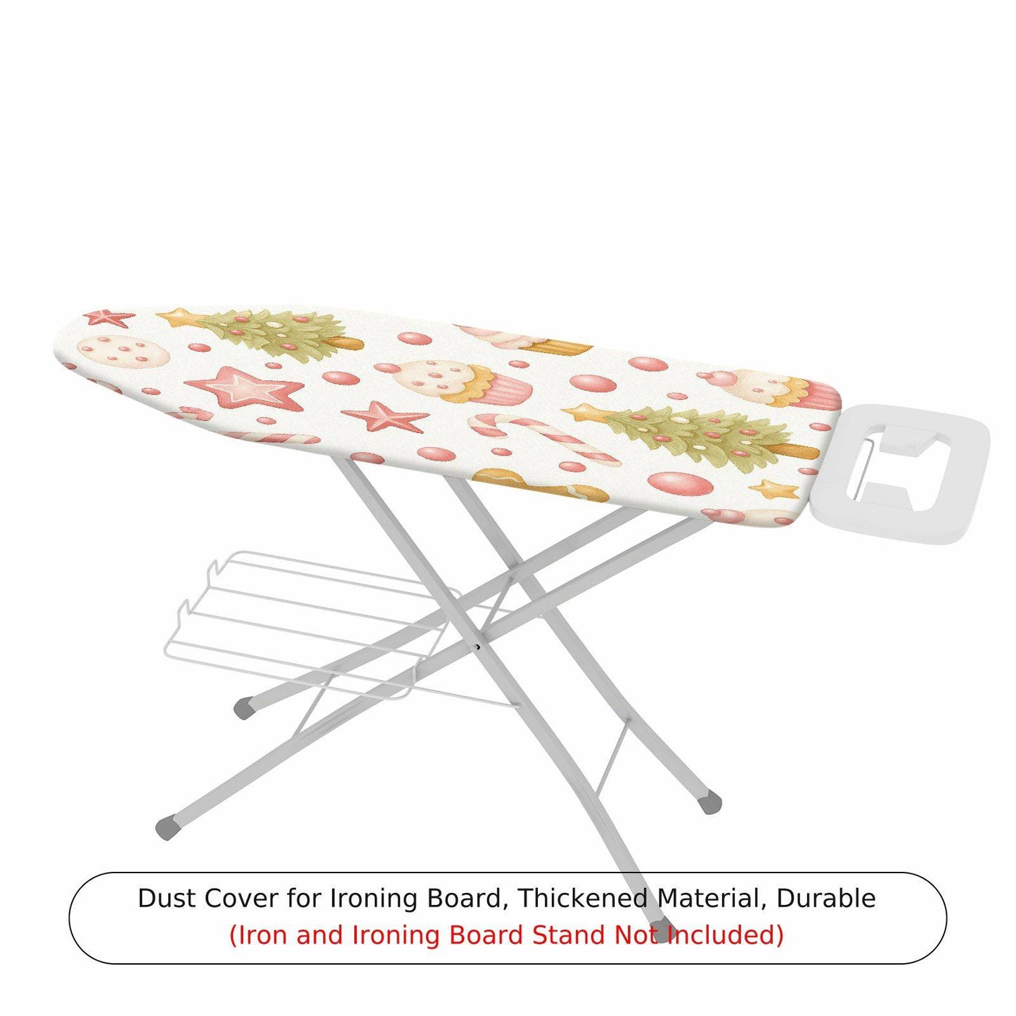1-Piece Christmas Tree Gingerbread Candy  Ironing Board Cover, Universal Size, Without Board