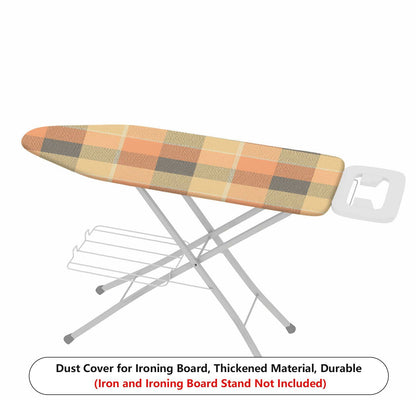 1-Piece Plaid Geometric Neutral  Ironing Board Cover, Universal Size, Without Board