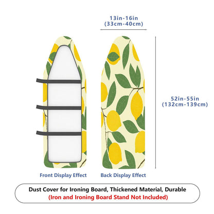 1-Piece Lemon Leaf Pattern Fruit Nature  Ironing Board Cover, Universal Size, Without Board
