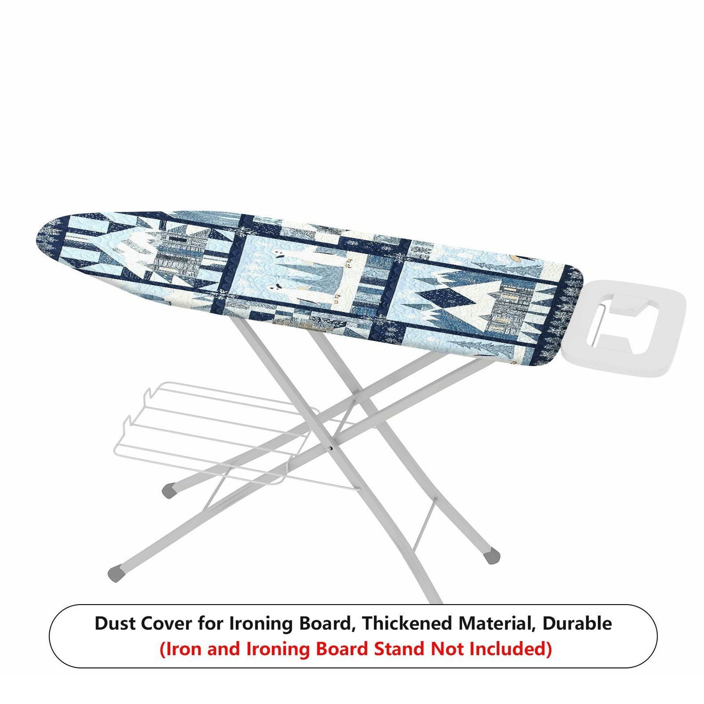 1-Piece Winter Snow Village  Ironing Board Cover, Universal Size, Without Board