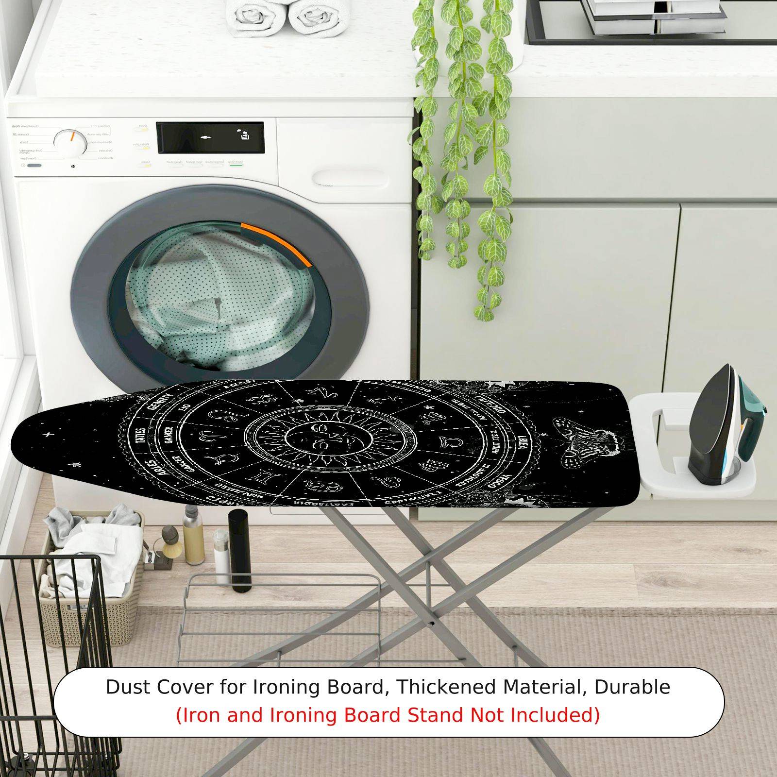 1-Piece Zodiac Astrology Horoscope  Ironing Board Cover, Universal Size, Without Board