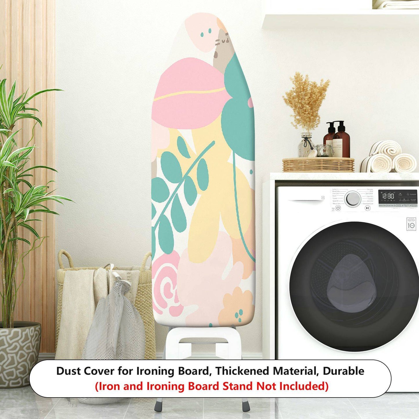 1-Piece Floral  Cute  Ironing Board Cover, Universal Size, Without Board