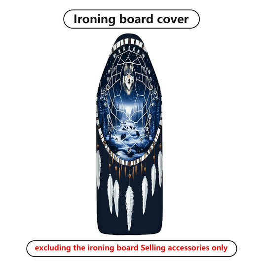 1-Piece Wolf Dream Catcher Feathers  Ironing Board Cover, Universal Size, Without Board