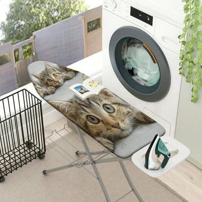 1-Piece Cat Book Cute  Ironing Board Cover, Universal Size, Without Board