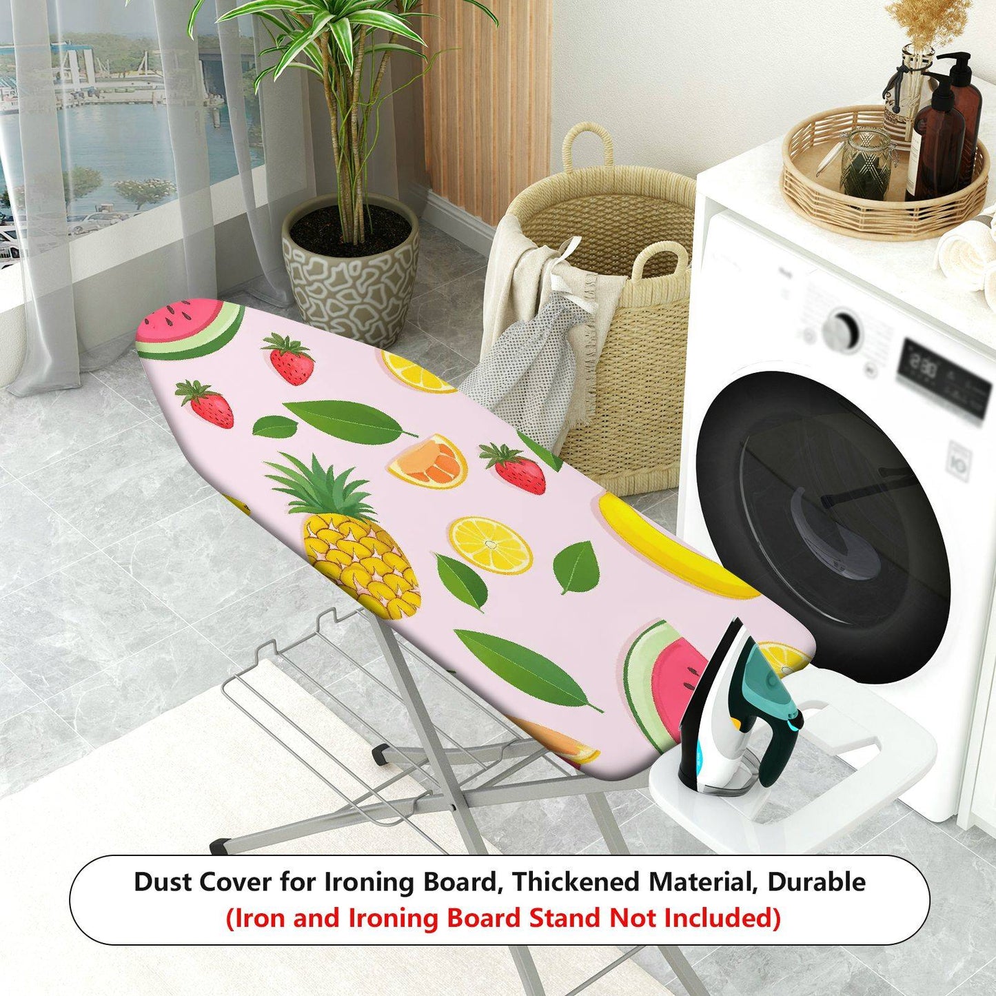1-Piece Fruit Pattern Strawberry Pineapple Banana  Ironing Board Cover, Universal Size, Without Board