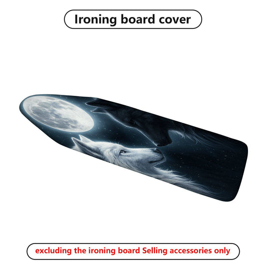 1-Piece Wolf Moon Starry  Ironing Board Cover, Universal Size, Without Board