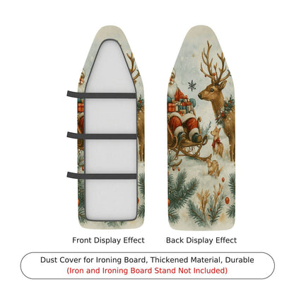 1-Piece Christmas Santa Reindeer  Ironing Board Cover, Universal Size, Without Board