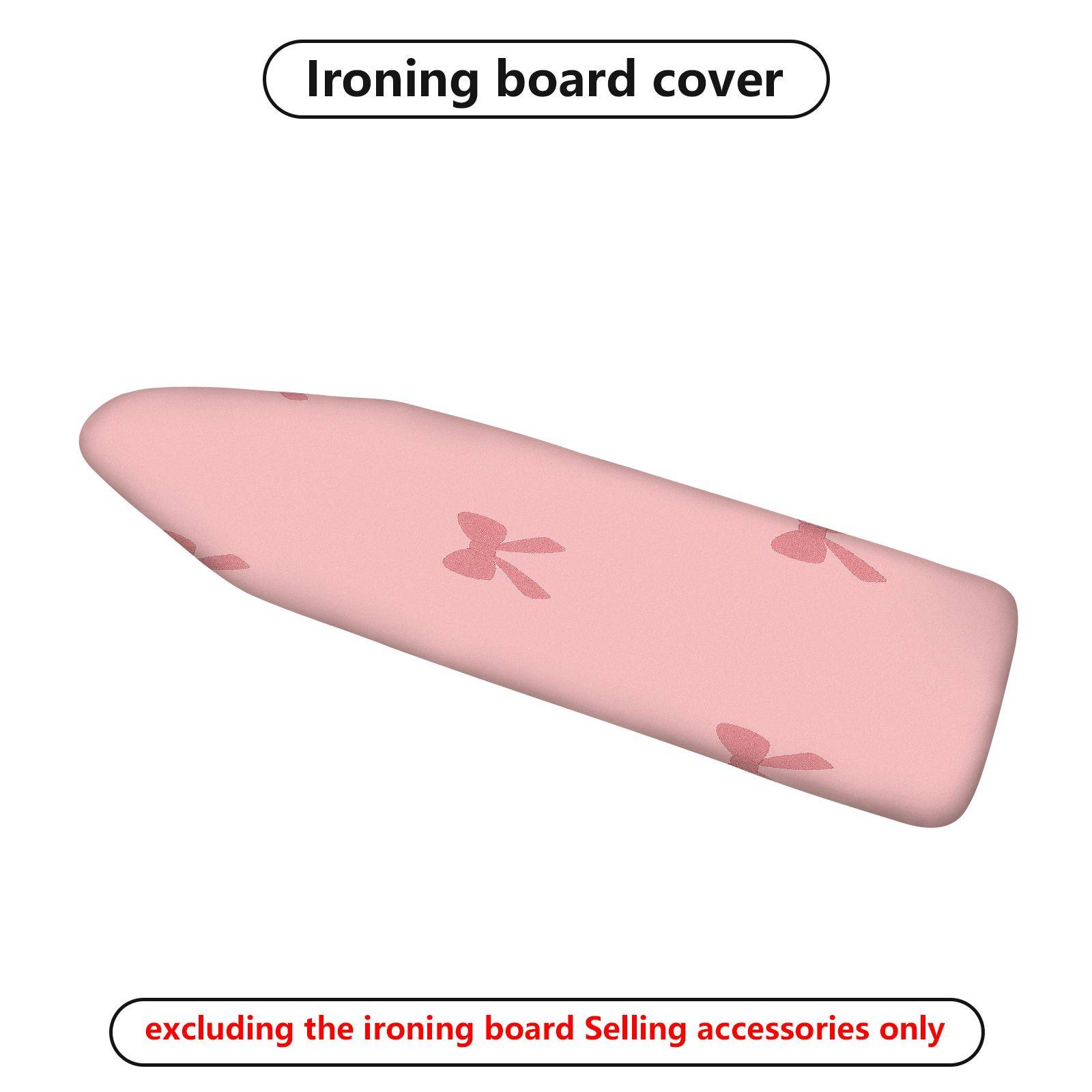 1-Piece Pink Bow Pattern Cute  Ironing Board Cover, Universal Size, Without Board