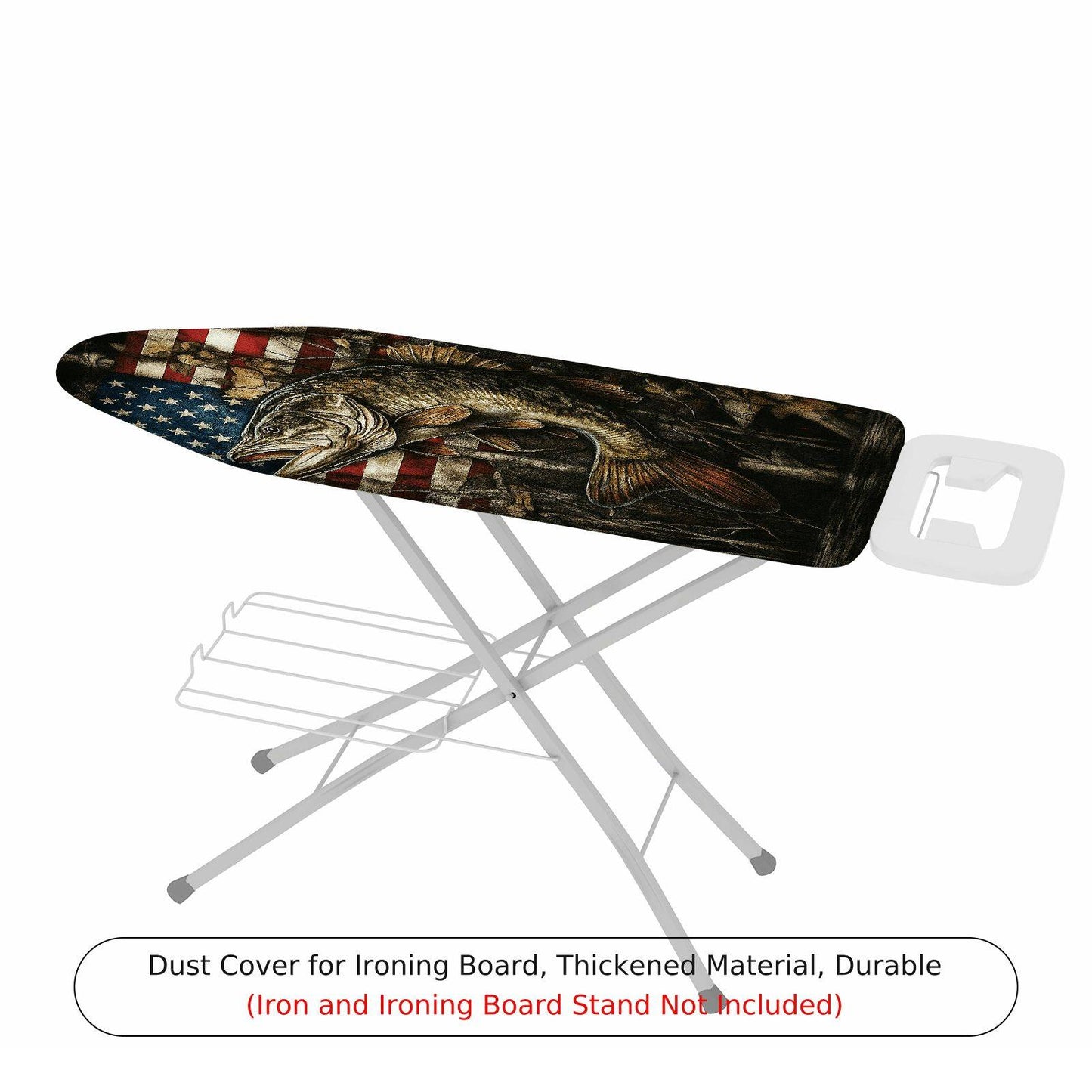 1-Piece American Fish Flag  Ironing Board Cover, Universal Size, Without Board