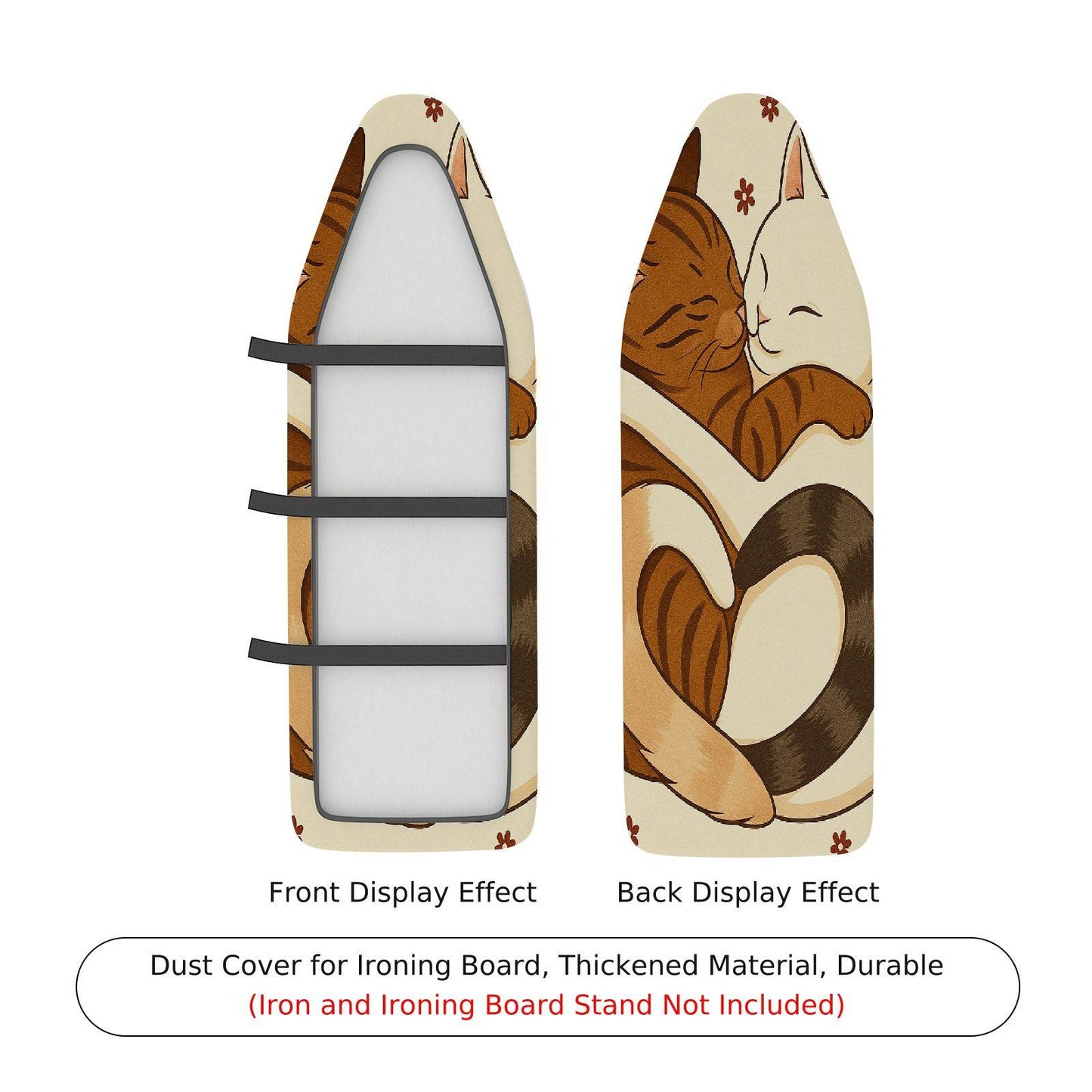 1-Piece Cat Lovers  Cute  Ironing Board Cover, Universal Size, Without Board