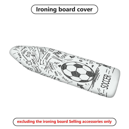 1-Piece Soccer Sports Fun  Ironing Board Cover, Universal Size, Without Board
