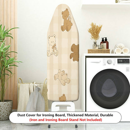 1-Piece Teddy Brown Beige  Ironing Board Cover, Universal Size, Without Board