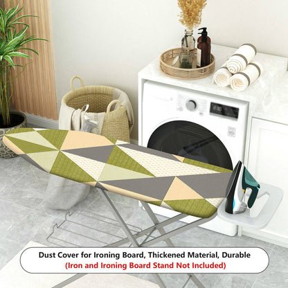 1-Piece Geometric Pattern Green Beige Gray  Ironing Board Cover, Universal Size, Without Board