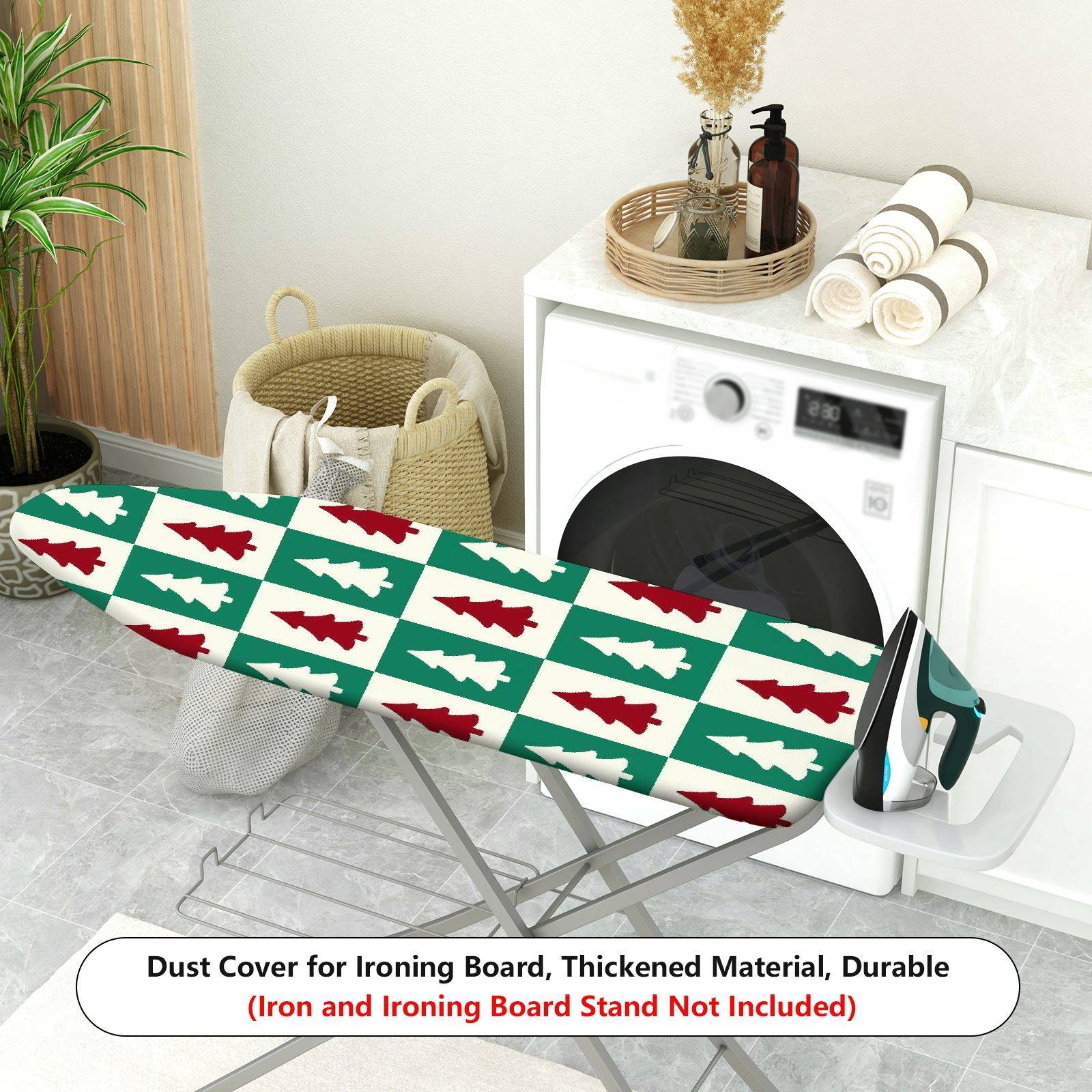 1-Piece Christmas Tree Pattern Festive Decoration Holiday Style  Ironing Board Cover, Universal Size, Without Board