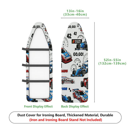 1-Piece Race Car Speedometer Fun  Ironing Board Cover, Universal Size, Without Board