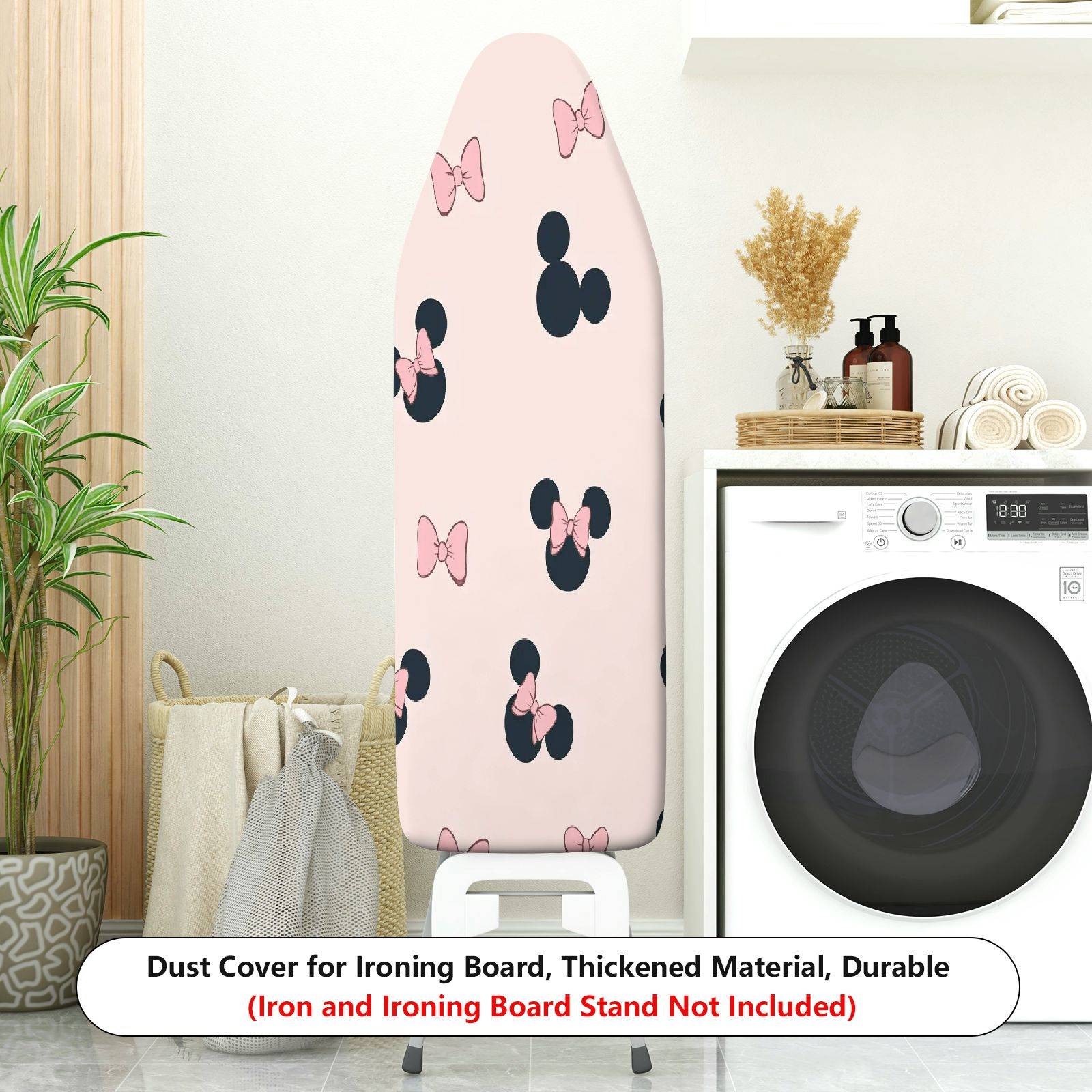 1-Piece Cute Bow Minnie Theme  Ironing Board Cover, Universal Size, Without Board