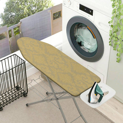 1-Piece Floral Elegant Pattern Beige  Ironing Board Cover, Universal Size, Without Board
