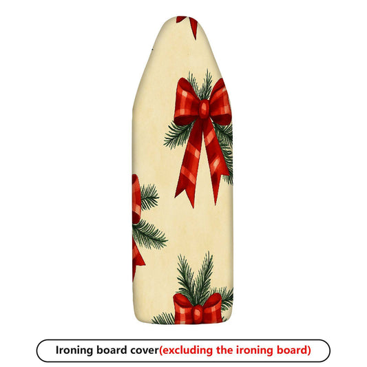 1-Piece Christmas Decoration Red Ribbon Pine  Ironing Board Cover, Universal Size, Without Board