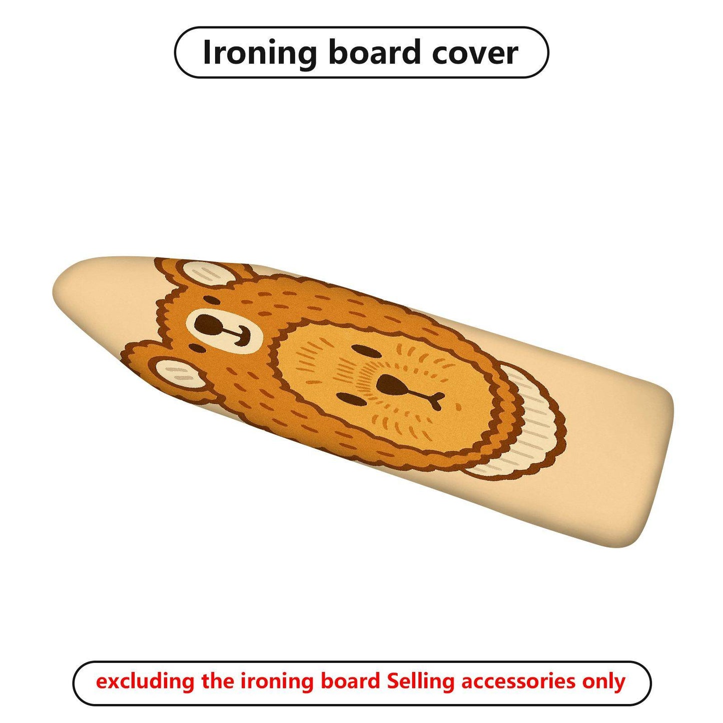 1-Piece Bear Cute Animal  Ironing Board Cover, Universal Size, Without Board