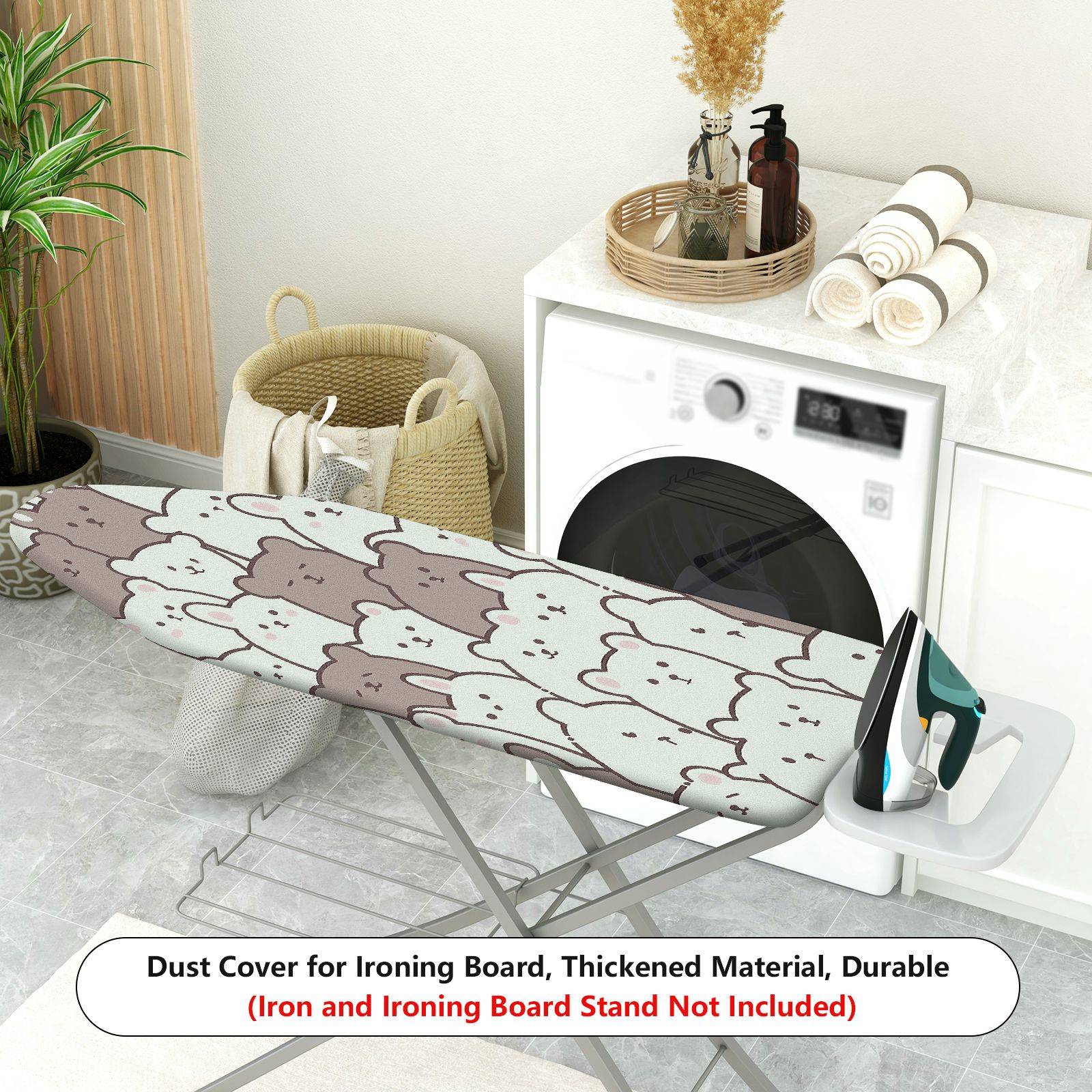1-Piece Bear  Pattern Cute  Ironing Board Cover, Universal Size, Without Board