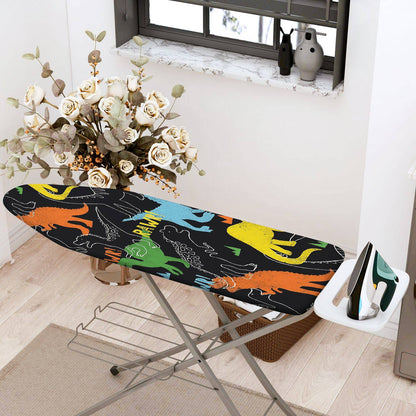 1-Piece Dinosaur Print Colorful Pattern Cute  Ironing Board Cover, Universal Size, Without Board