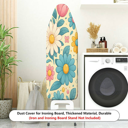 1-Piece Floral Colorful Fun  Ironing Board Cover, Universal Size, Without Board