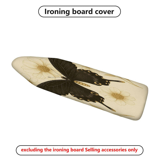 1-Piece butterfly floral beige  Ironing Board Cover, Universal Size, Without Board