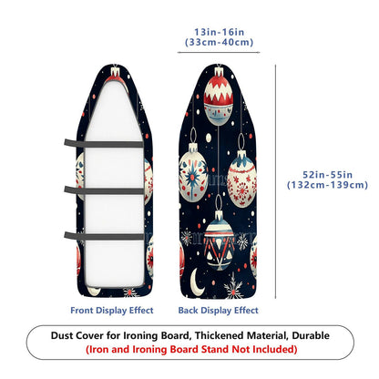1-Piece Christmas Ornament Ball Snowflake  Ironing Board Cover, Universal Size, Without Board