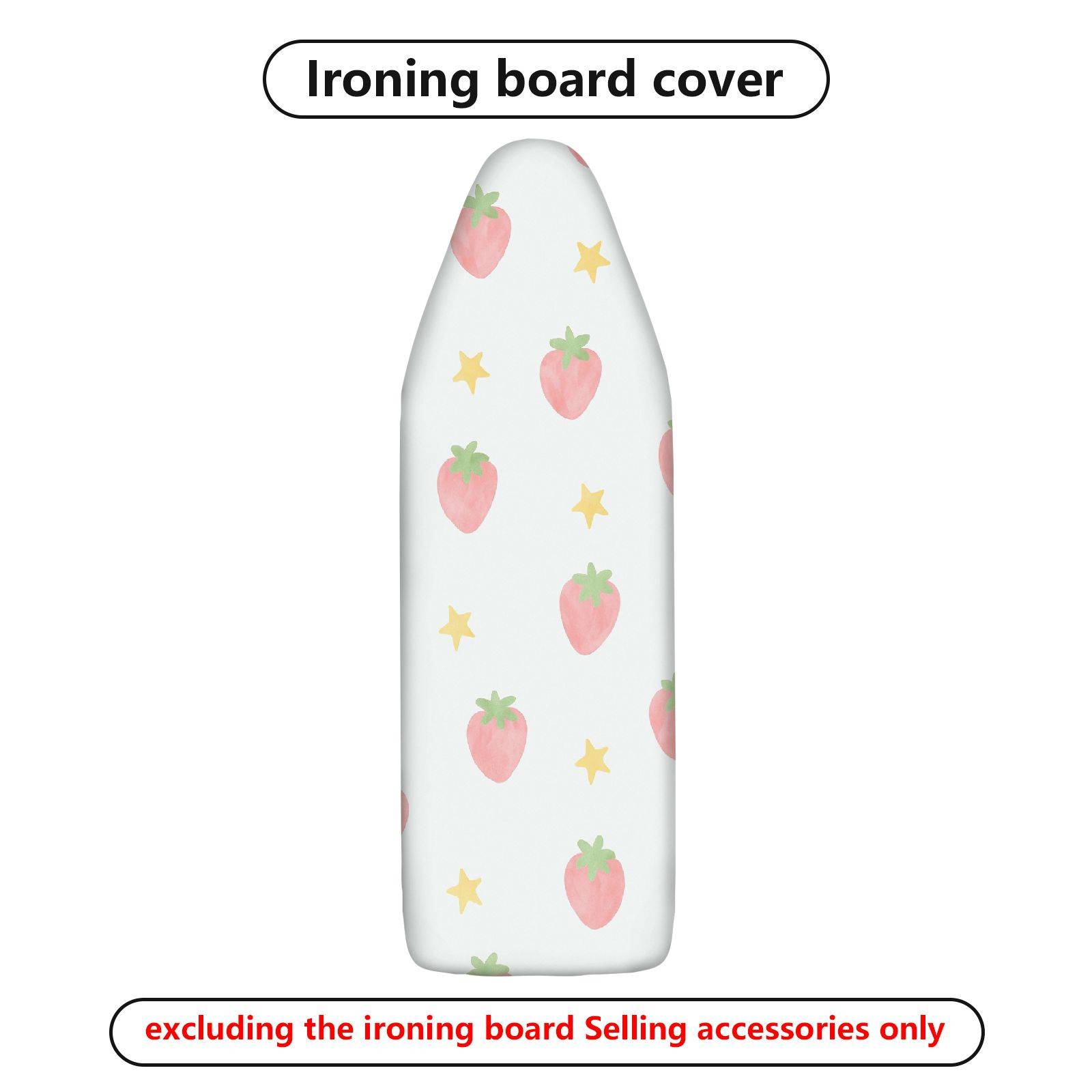 1-Piece Strawberry Star Fun  Ironing Board Cover, Universal Size, Without Board