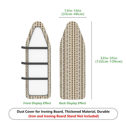 1-Piece Geometric Striped Beige  Ironing Board Cover, Universal Size, Without Board
