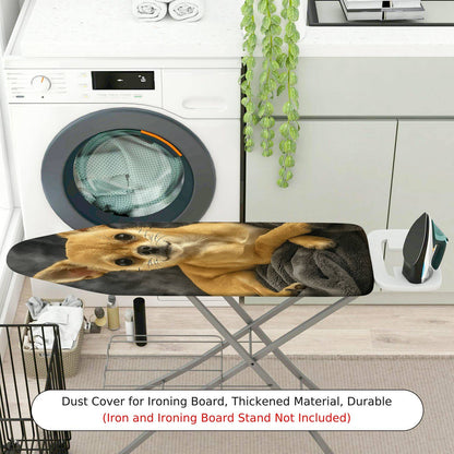 1-Piece Dog Print Cute Cozy  Ironing Board Cover, Universal Size, Without Board