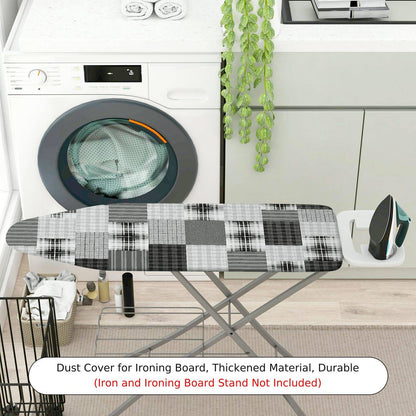 1-Piece Checkered Plaid Patterned  Ironing Board Cover, Universal Size, Without Board