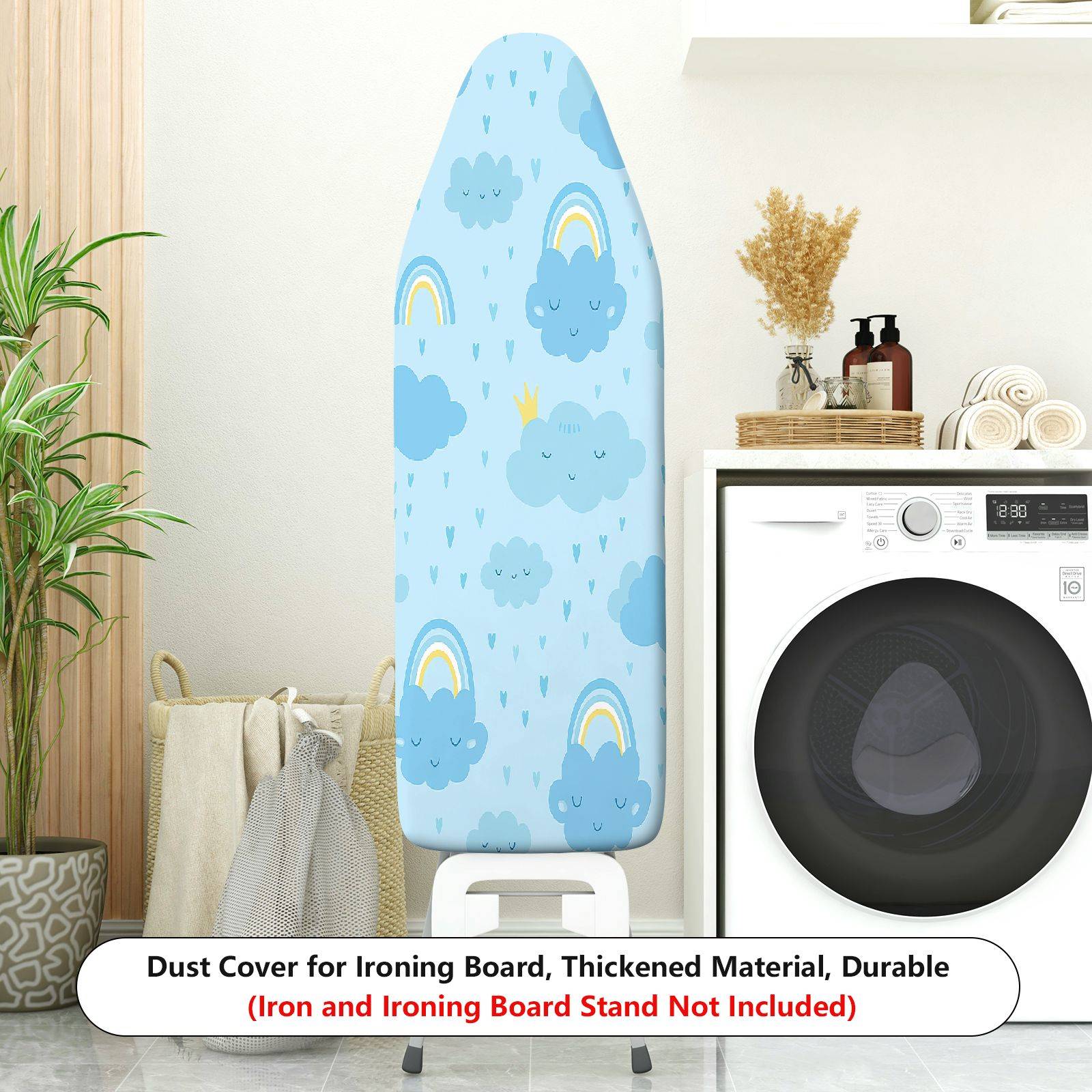 1-Piece Cloud Rainbow Cute  Ironing Board Cover, Universal Size, Without Board