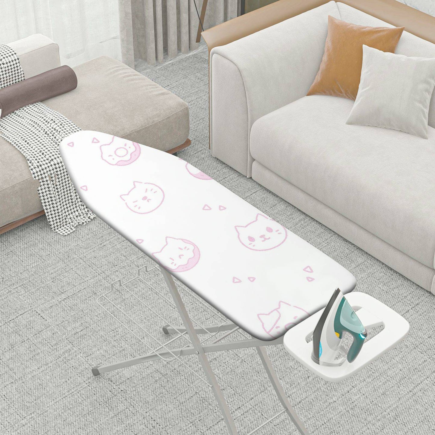 1-Piece Cute  Cat Heart  Ironing Board Cover, Universal Size, Without Board