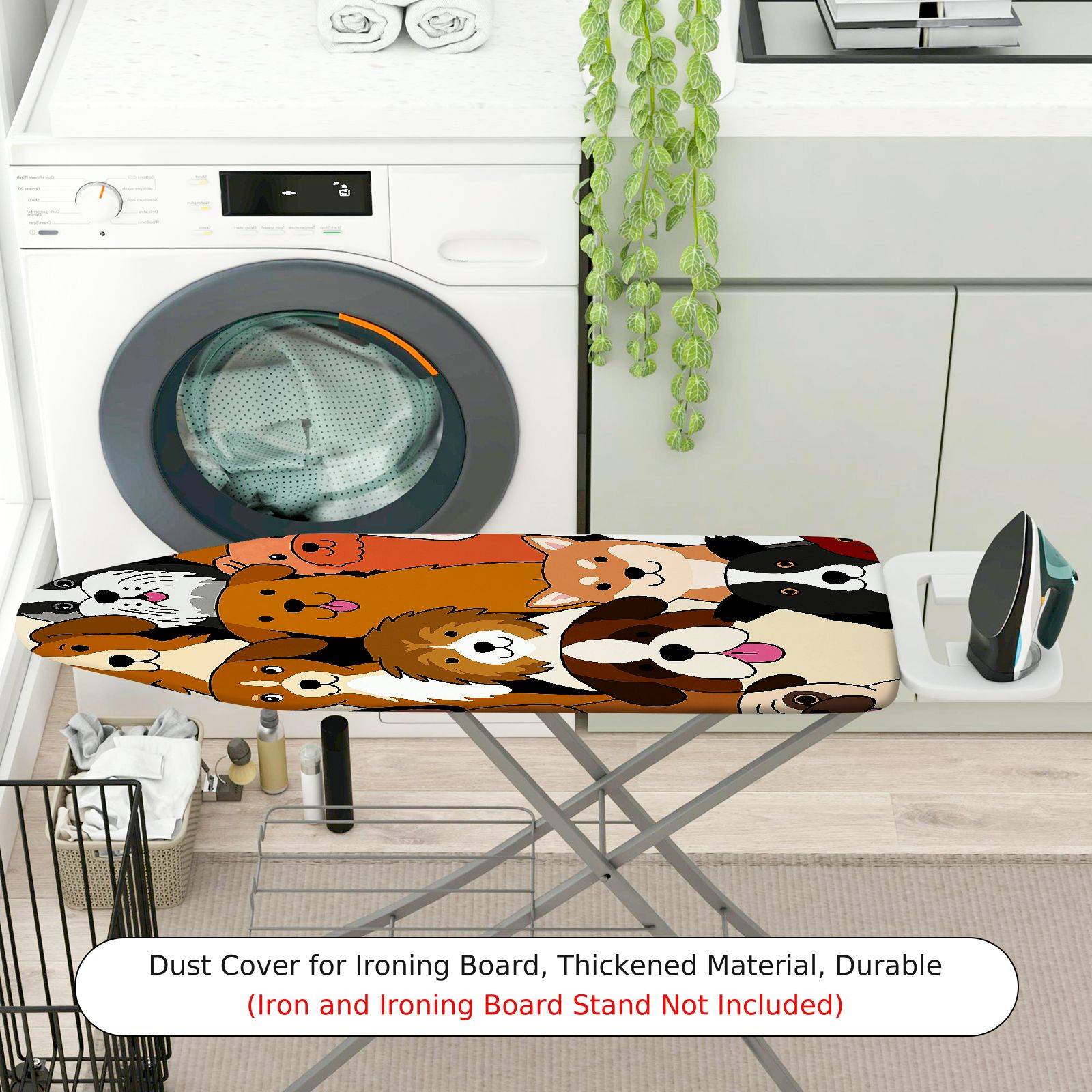 1-Piece Dogs Cute  Ironing Board Cover, Universal Size, Without Board