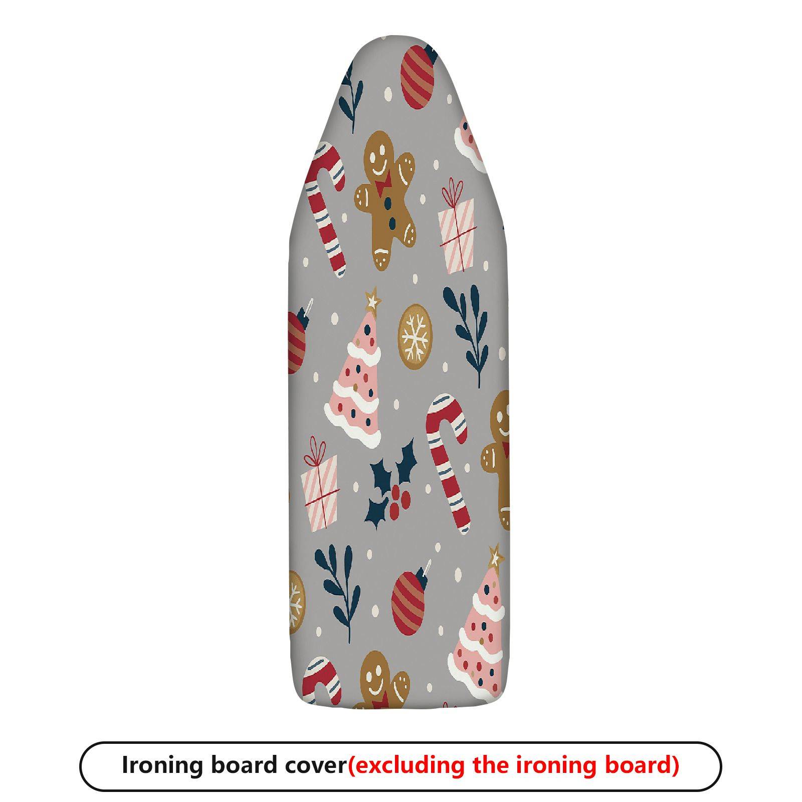 1-Piece Christmas Gingerbread Candy  Ironing Board Cover, Universal Size, Without Board