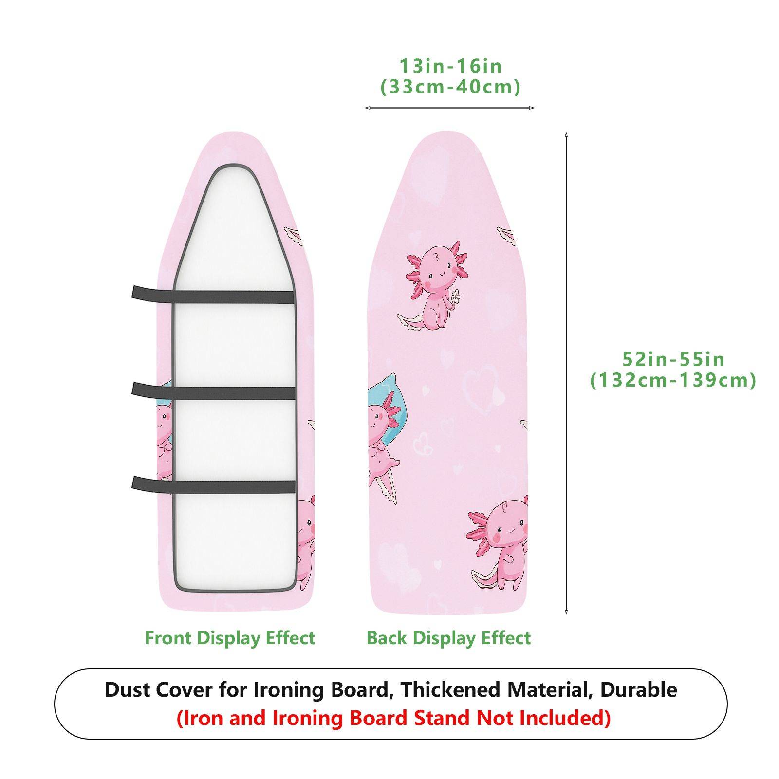 1-Piece Pink Cute  Ironing Board Cover, Universal Size, Without Board