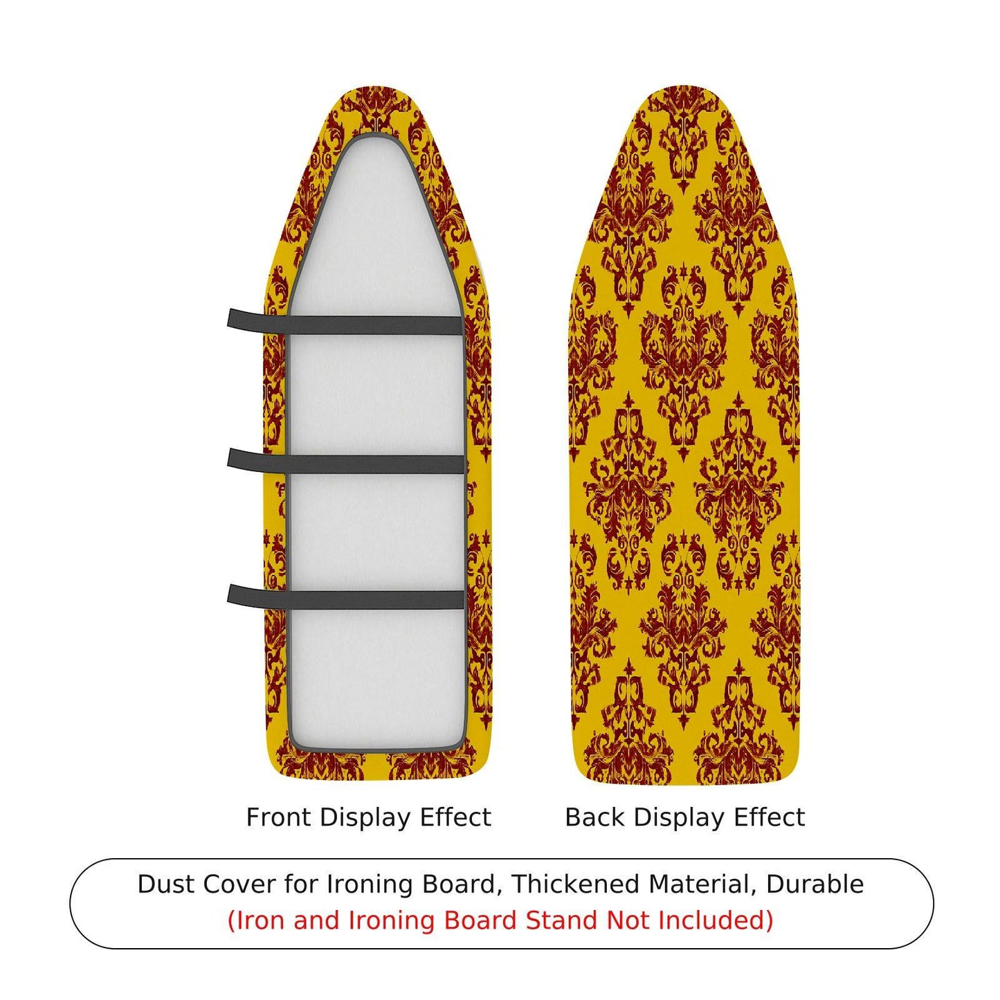 1-Piece Yellow Red Pattern Decorative Classic  Ironing Board Cover, Universal Size, Without Board