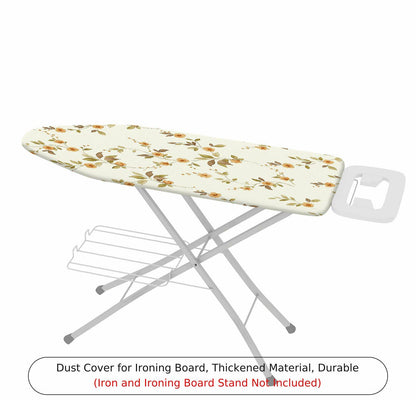 1-Piece Floral Leaf Pattern Beige  Ironing Board Cover, Universal Size, Without Board