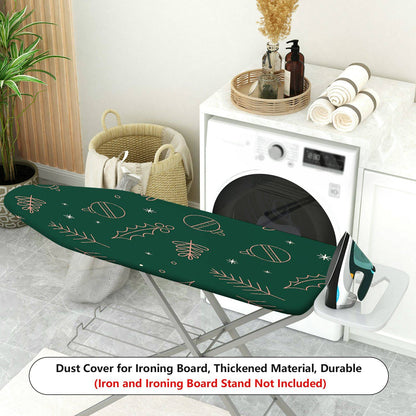 1-Piece Christmas Holly Decoration Ornament  Ironing Board Cover, Universal Size, Without Board