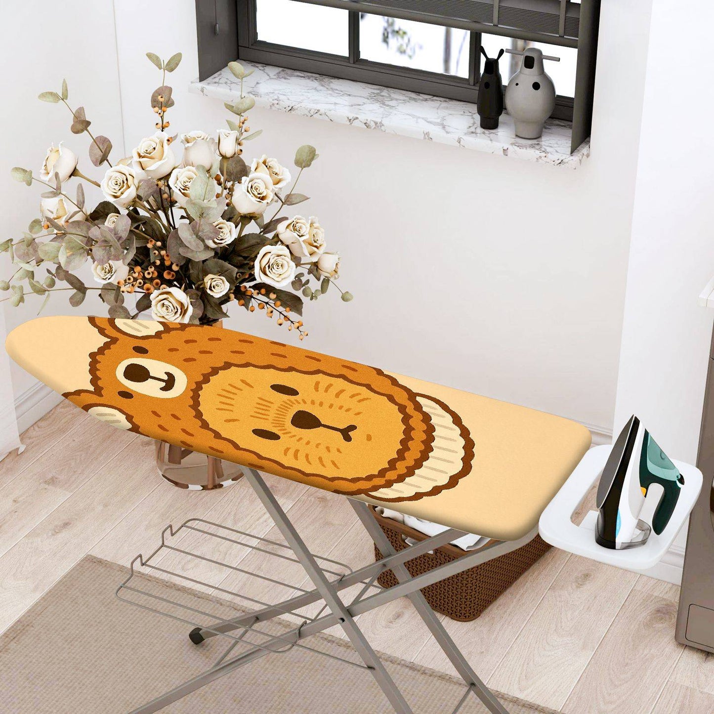 1-Piece Bear Cute Animal  Ironing Board Cover, Universal Size, Without Board