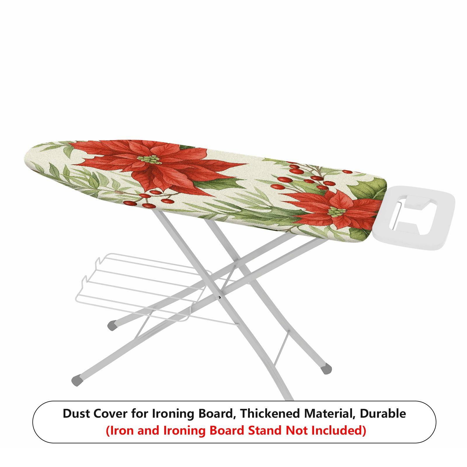 1-Piece Christmas Floral Festive  Ironing Board Cover, Universal Size, Without Board