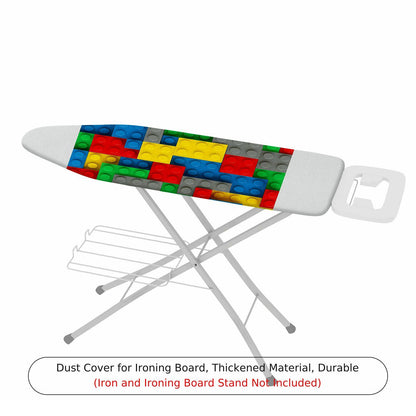 1-Piece Colorful Blocks Pattern Fun Playful  Ironing Board Cover, Universal Size, Without Board