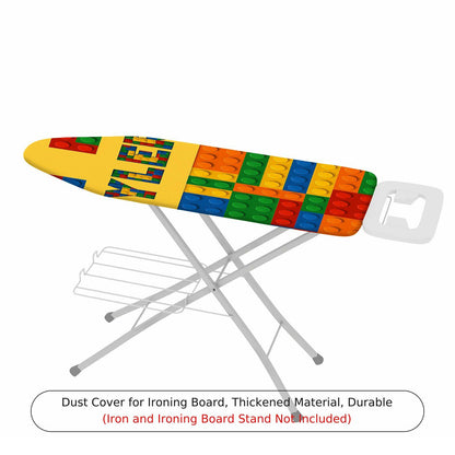 1-Piece Colorful Block Pattern Creative Fun Play  Ironing Board Cover, Universal Size, Without Board