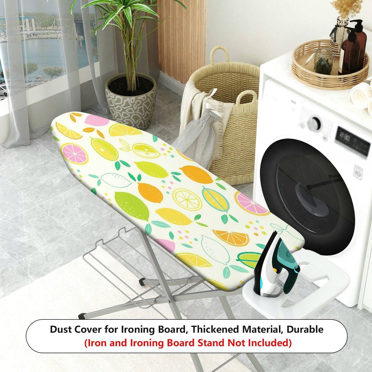 1-Piece Fruits Citrus Lemon  Ironing Board Cover, Universal Size, Without Board