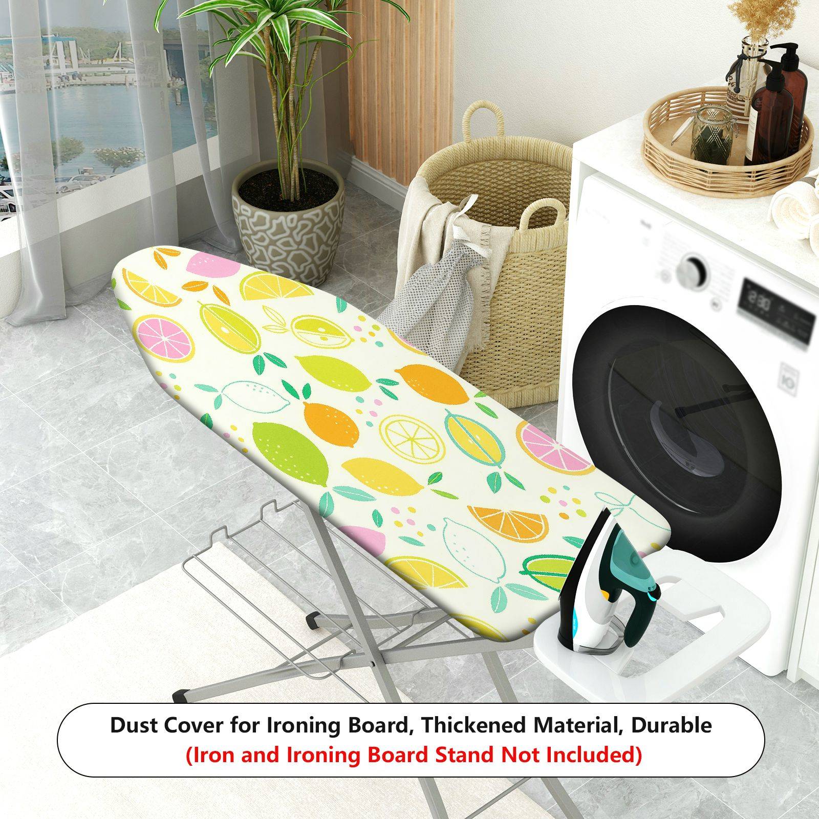 1-Piece Fruits Citrus Lemon  Ironing Board Cover, Universal Size, Without Board