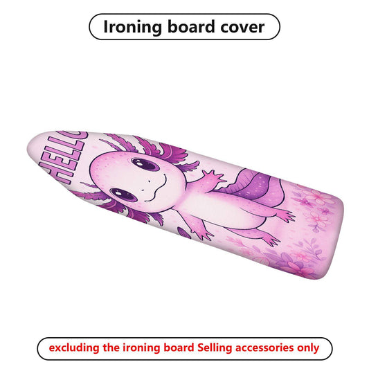 1-Piece Cute  Pink Axolotl  Ironing Board Cover, Universal Size, Without Board