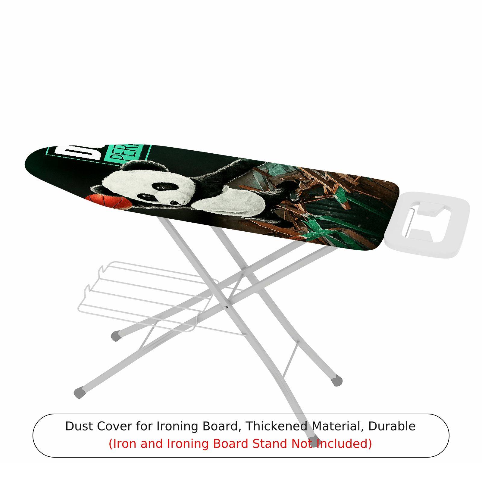 1-Piece Panda Basketball Fun  Ironing Board Cover, Universal Size, Without Board