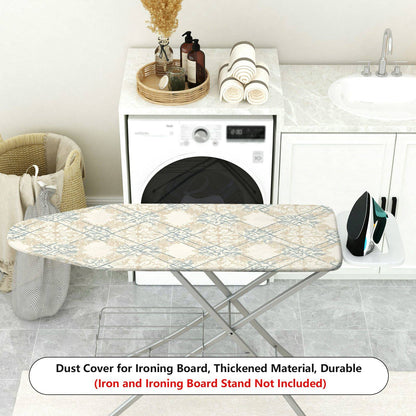1-Piece Floral Elegant Beige  Ironing Board Cover, Universal Size, Without Board