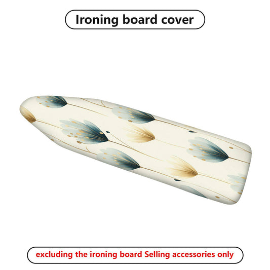 1-Piece Floral Pattern Leaf Beige  Ironing Board Cover, Universal Size, Without Board
